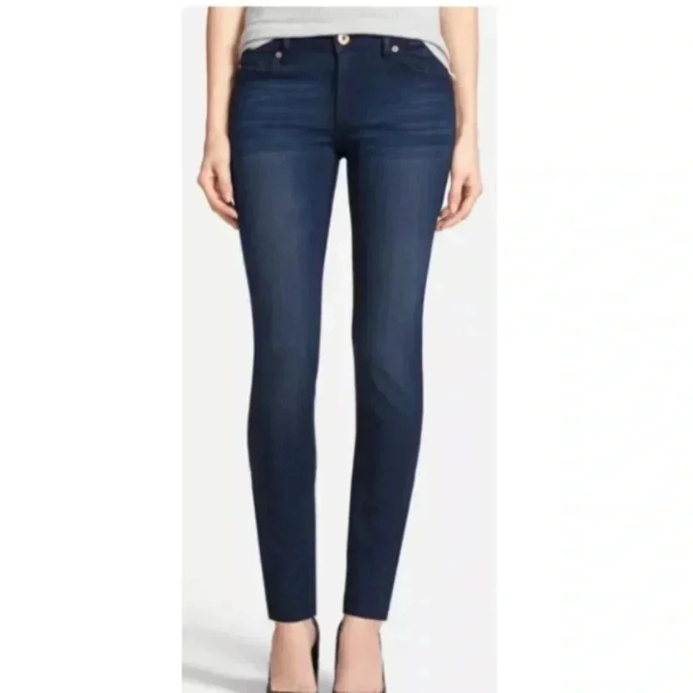 Women DL1961 dark Blue Emma Berlin Stretch Skinny Legging Denim Jeans Sz 27 EUC